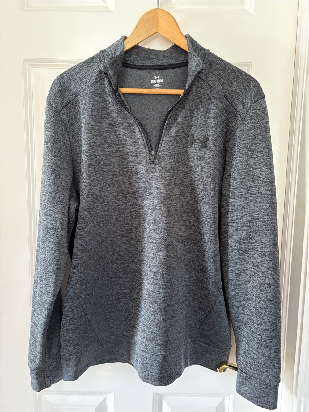Under Armour Men's Dark Heather Gray 1/4 Zip Athletic Pullover